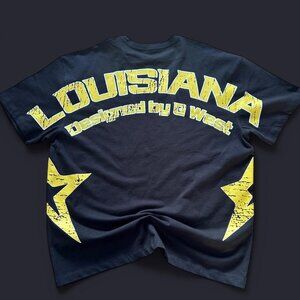 Black and yellow G-West Louisiana tee